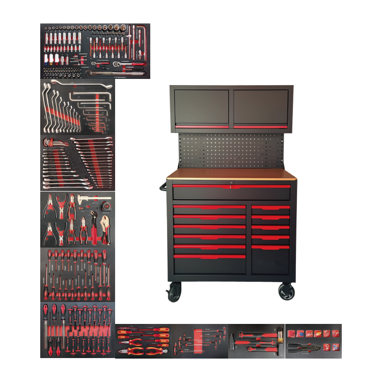 719521 Heavy-Duty Multifunctional Tool Cabinet Workbench Set