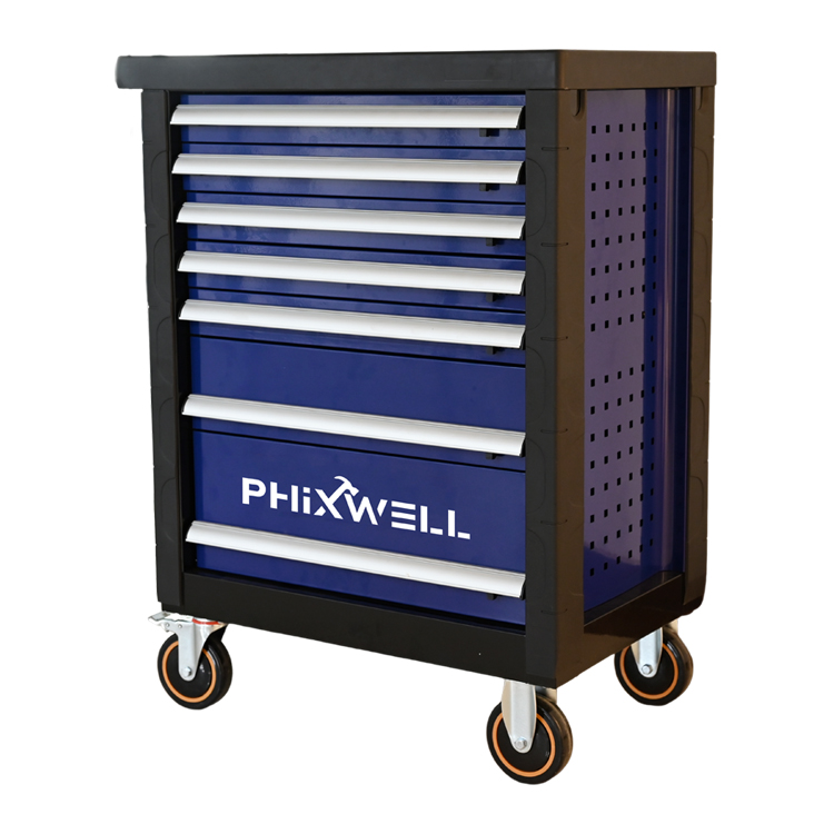 719511 PHIXWELL 7 drawers tool cabinet with Plastic corner protectors and cover plates