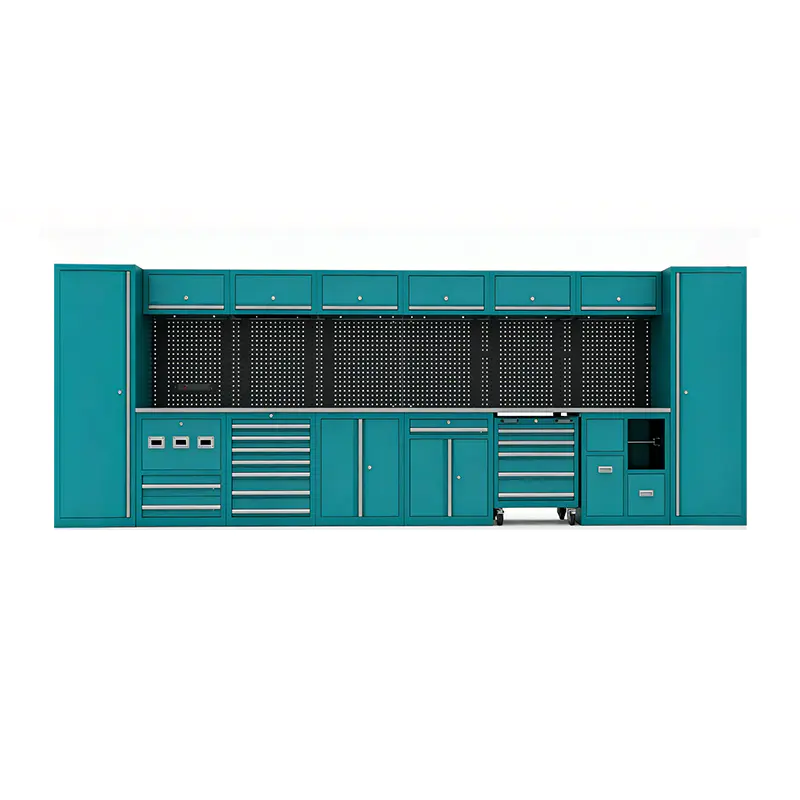 PHIXWELL 6+2 Garage Storage Combination Cabinet with Six Drawers and Two Doors