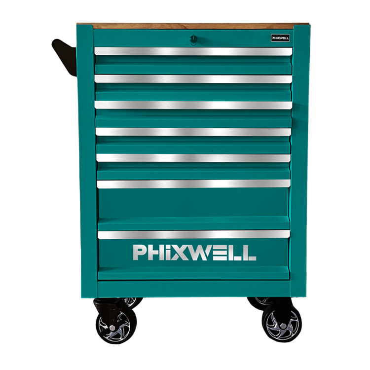 719506 PHIXWELL 7 drawers storage cabinet with wooden countertop