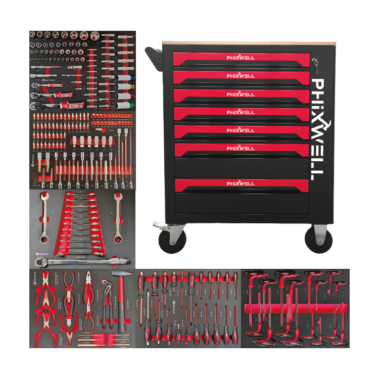 719507 PHIXWELL 7 drawers tool cabinet with countertop