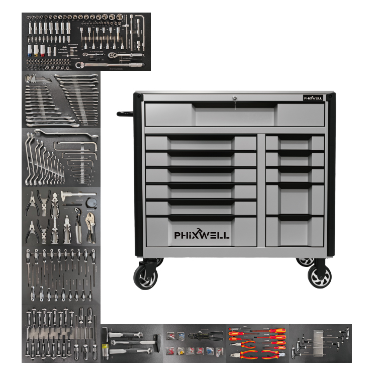 719517 NEW launch PHIXWELL 12 drawers tool cabinet