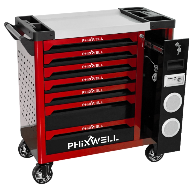 719512 PHIXWELL new model tool cabinet with speaker