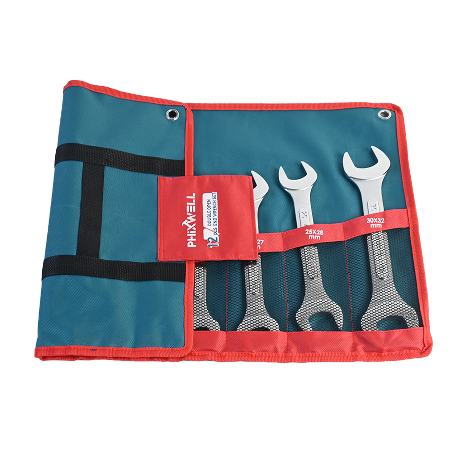 717534 PHIXWELL 12 PCS Double-Headed Ribbed Wrench Set