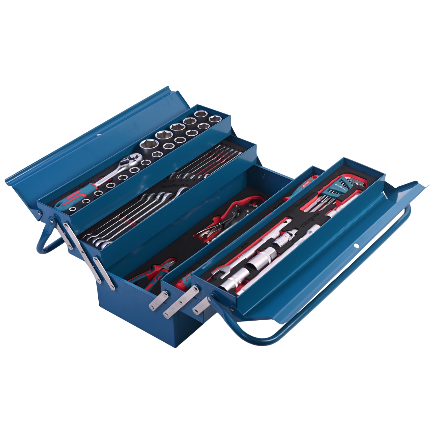 717302  PHIXWELL  56 pcs household iron box hand tool set