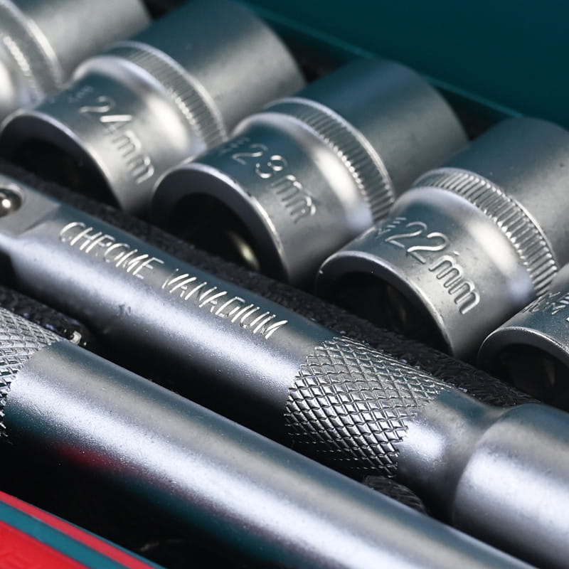 717305 PHIXWELL 24 PCS IRON BOX SOCKETS SET